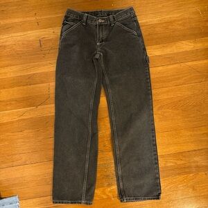 Black low rise baggy jeans